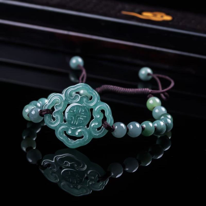 Jewelry & Watches Sp Z Oo Janów Lubelski - Pulseira de Jadeíta Natural Grau A,