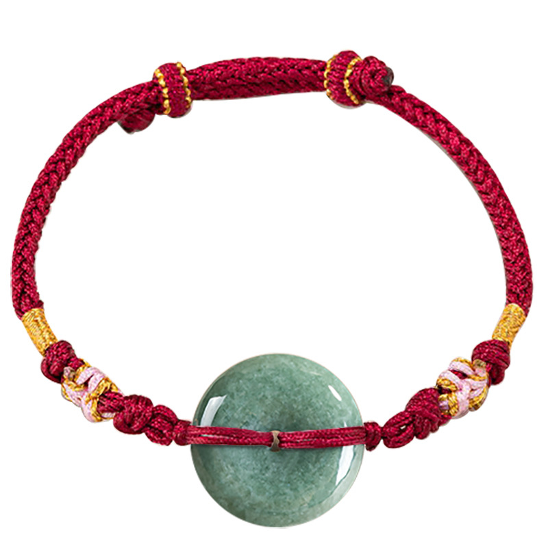 Jewelry & Watches Sp Z Oo Janów Lubelski - Verde myanmar jadeite donut pulseira designer