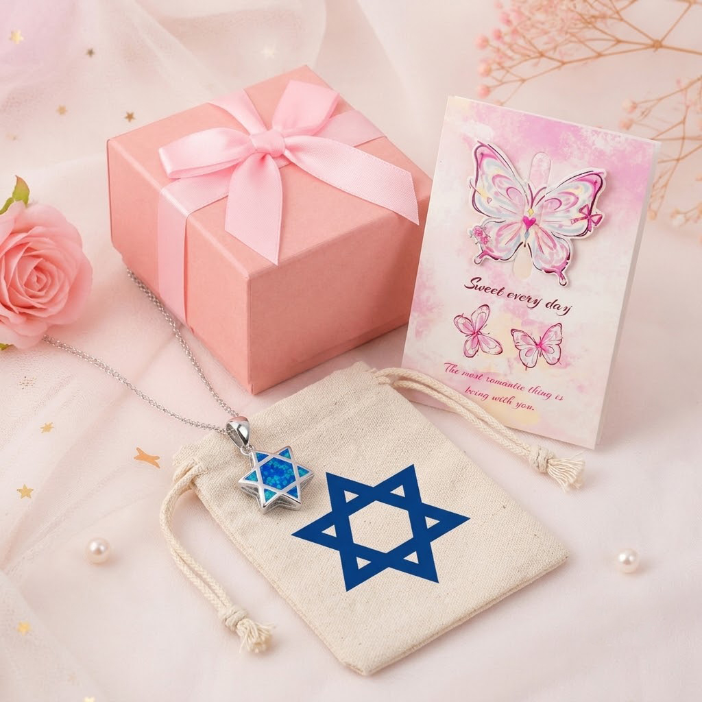 Jewelry & Watches Sp Z Oo Janów Lubelski - Colar com Pingente Estrela de Davi