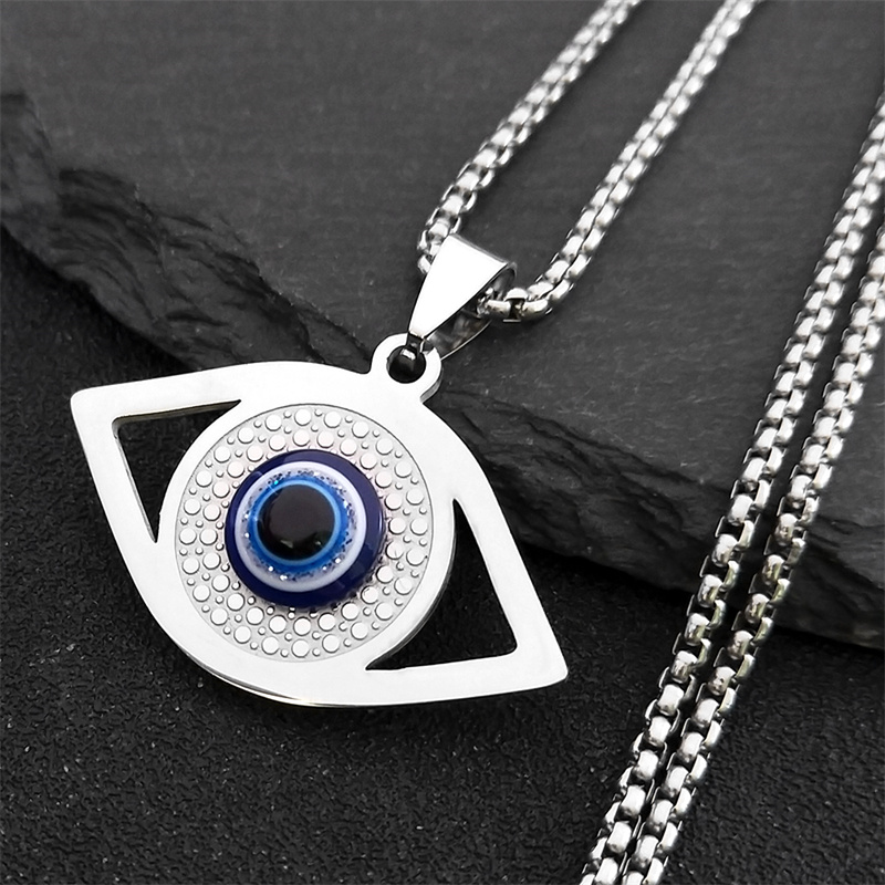 Jewelry & Watches Sp Z Oo Janów Lubelski - Colar Islâmico Hamsa Olho Grego Azul