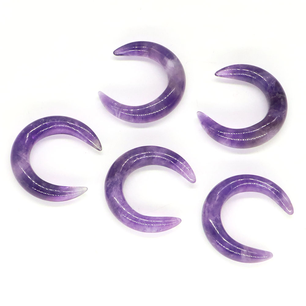 30mm crescente lua forma natur - Gemstone Bracelet Healing avaliação e preço