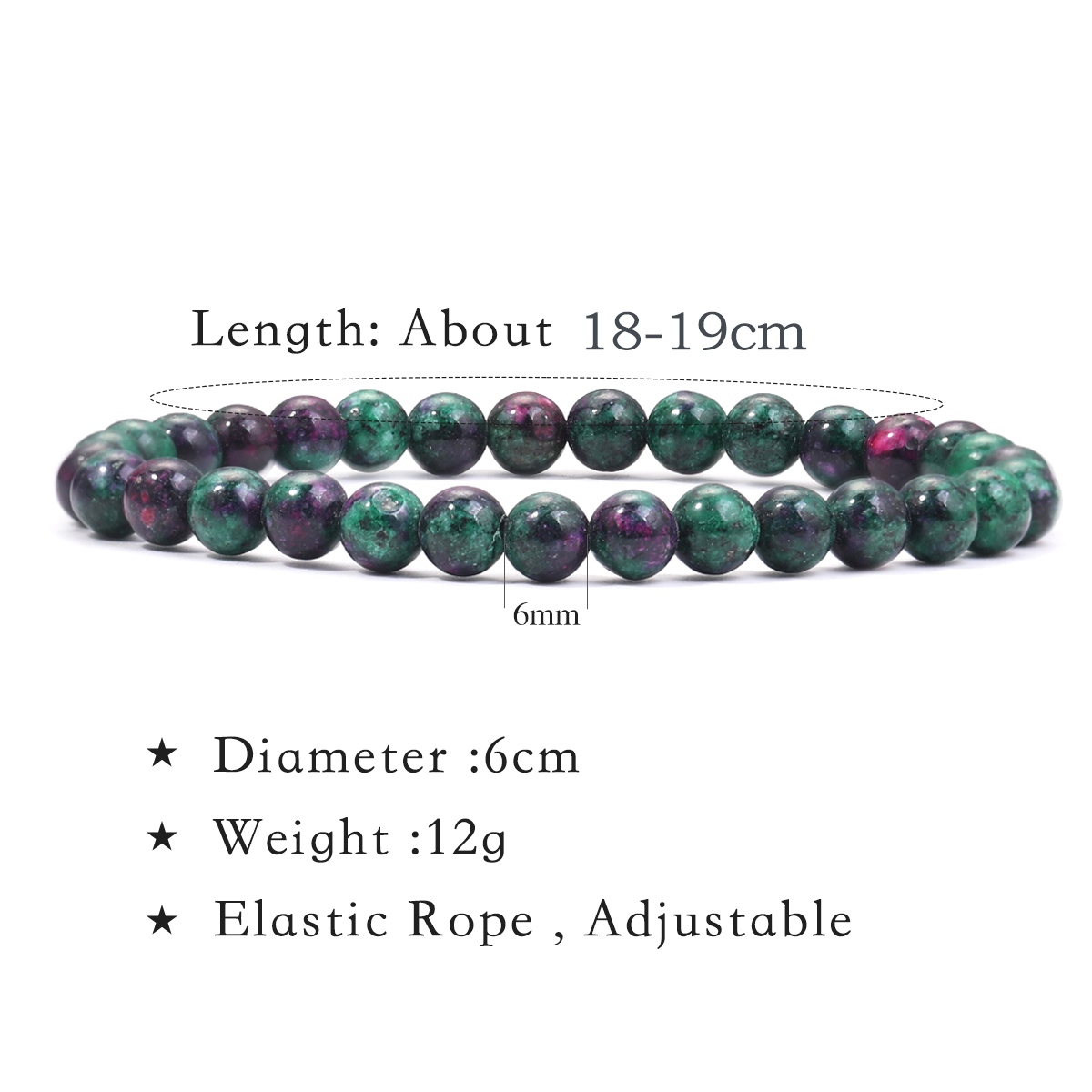 Pulseira de pedra preciosa nat - Gemstone Bracelet Healing avaliação e preço