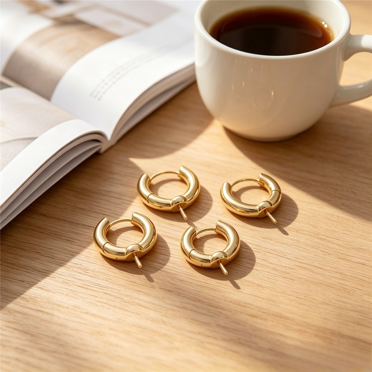 Fecho de Brinco Redondo em Lat - Pearl Stud Earrings avaliação e preço
