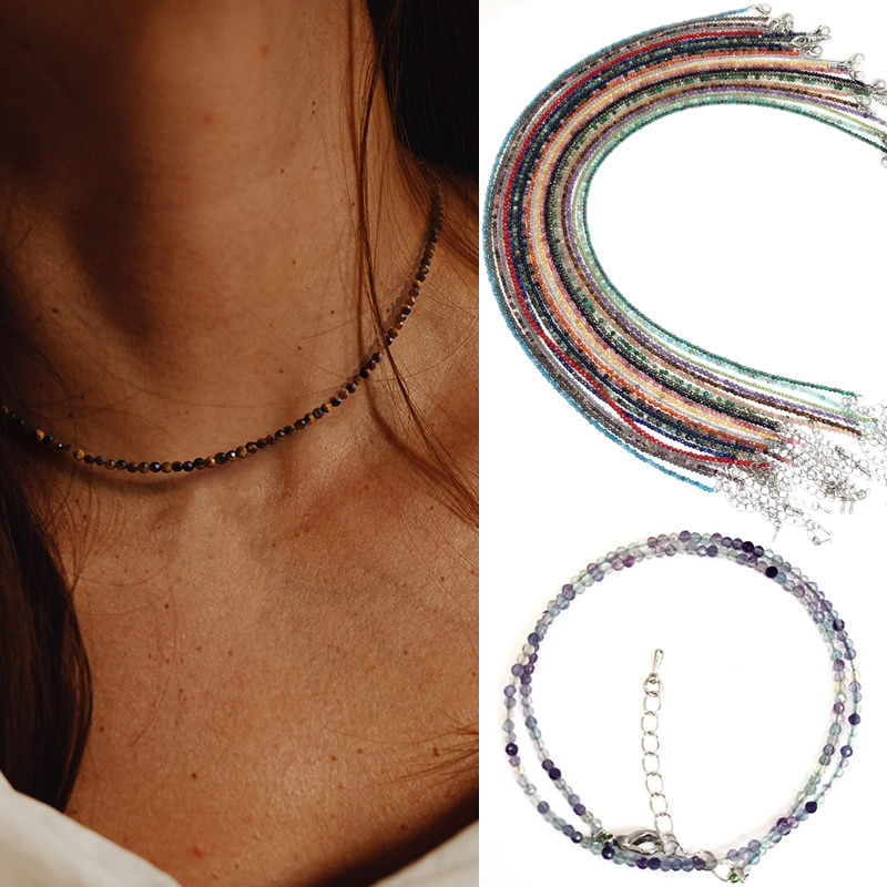 Colar de Pedras Naturais de 2- - Gemstone Bracelet Healing avaliação e preço