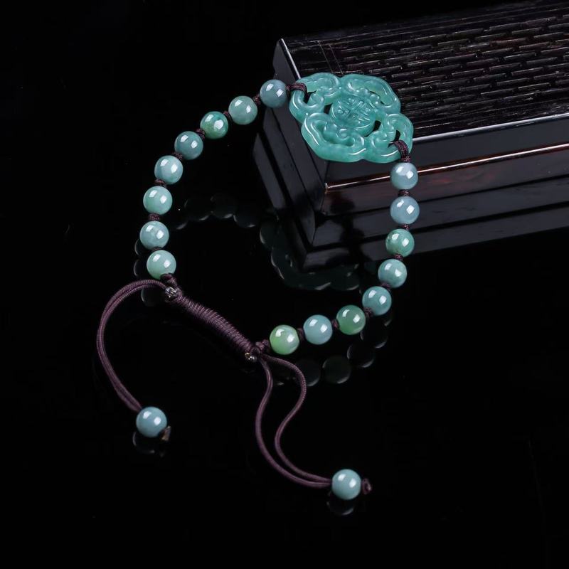 Pulseira de Jadeíta Natural Gr - Jewelry & Watches Sp Z Oo Janów Lubelski avaliação e preço