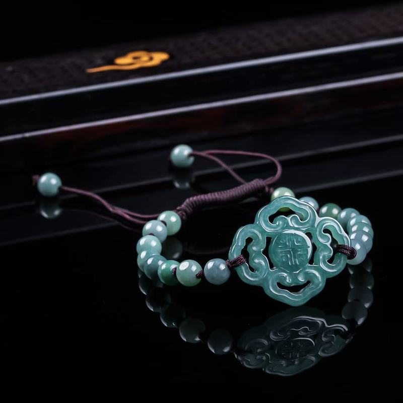 Pulseira de Jadeíta Natural Gr - Jewelry & Watches Sp Z Oo Janów Lubelski avaliação e preço