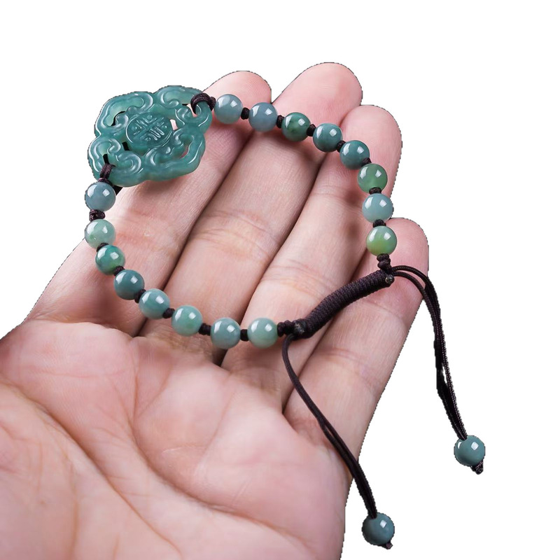 Pulseira de Jadeíta Natural Gr - Jewelry & Watches Sp Z Oo Janów Lubelski avaliação e preço