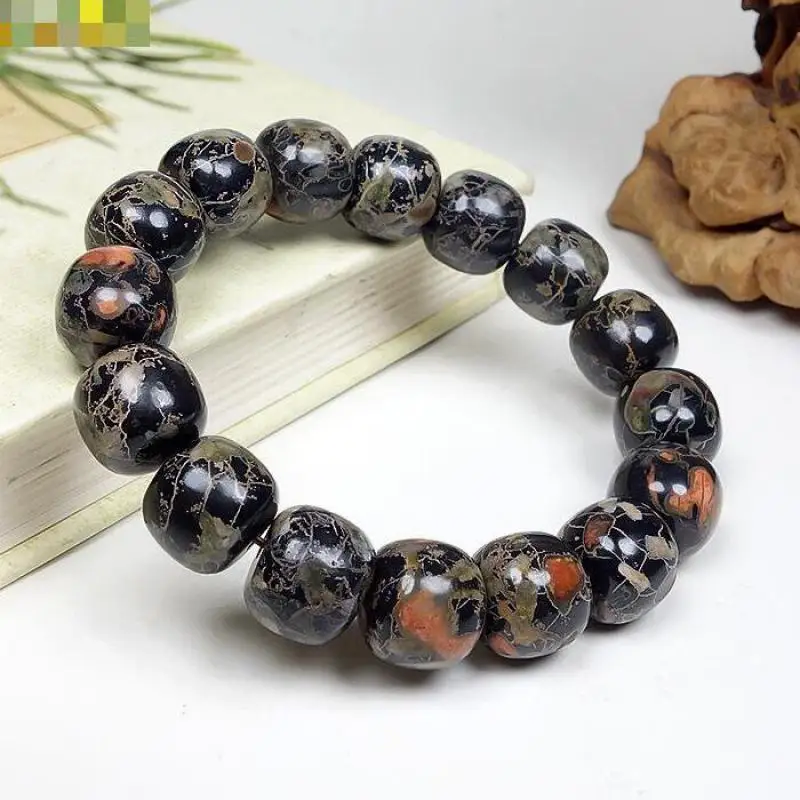 Pedra natural flor de ameixa j - Gemstone Bracelet Healing avaliação e preço