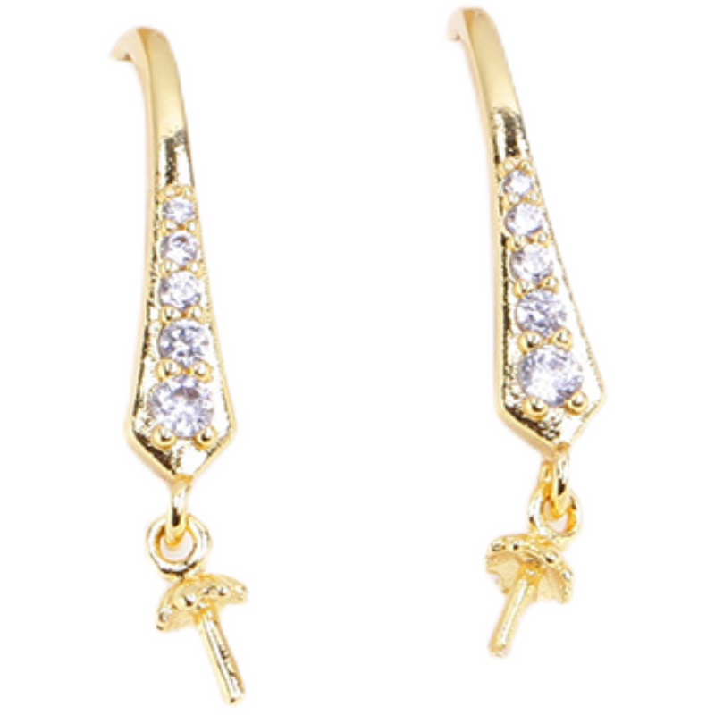 1 Par de Brincos de Pérola com - Pearl Stud Earrings avaliação e preço