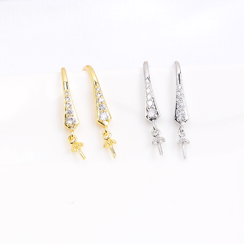 1 Par de Brincos de Pérola com - Pearl Stud Earrings avaliação e preço