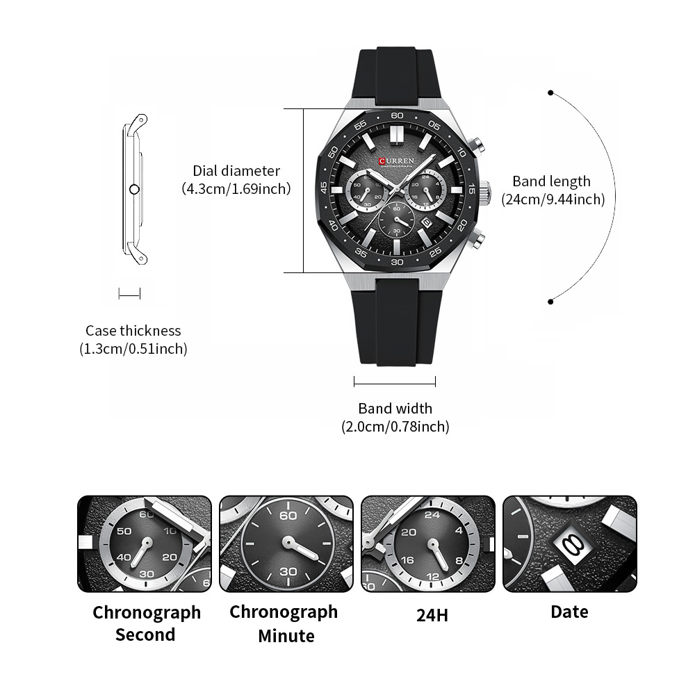 Relógio Esportivo Casual Mascu - Jewellery Watch avaliação e preço