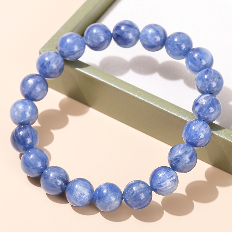 Pulseira de Cianita Natural Br - Gemstone Bracelet Healing avaliação e preço