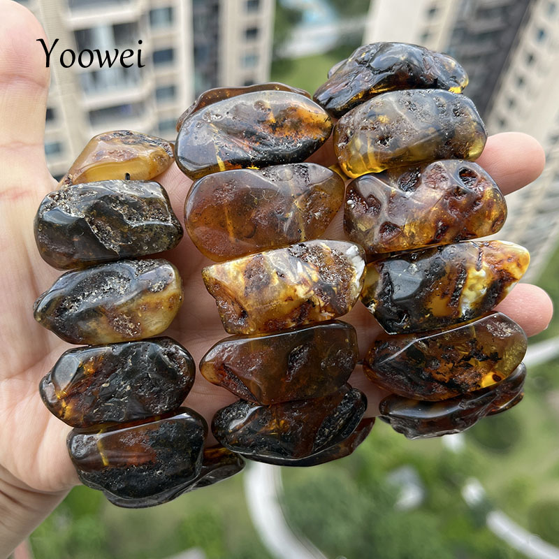 100% pulseira e pulseiras âmba - Gemstone Bracelet Healing avaliação e preço