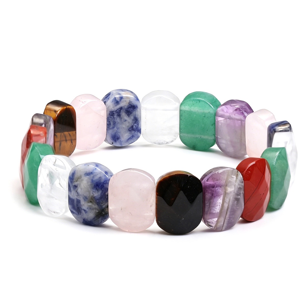 Pulseira de Gemas 100% Natural - Gemstone Bracelet Healing avaliação e preço